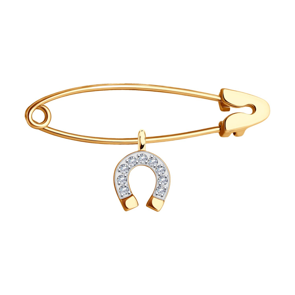 040343 Брошь (Au 585)